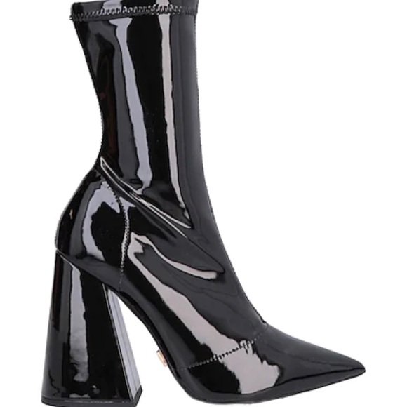 NAKED WOLFE baby black stretch bootie - Picture 1 of 5